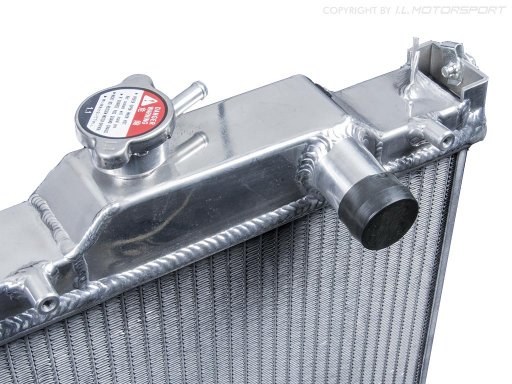 MX-5 Aluminium Wasserkühler Geflechtstärke 42mm I.L.Motorsport