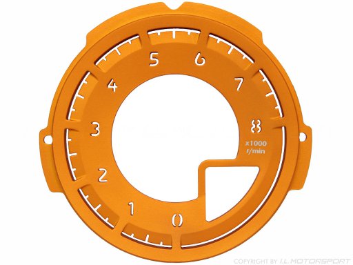 MX-5 Toerenteller / Speedometer Wijzerplaat Oranje